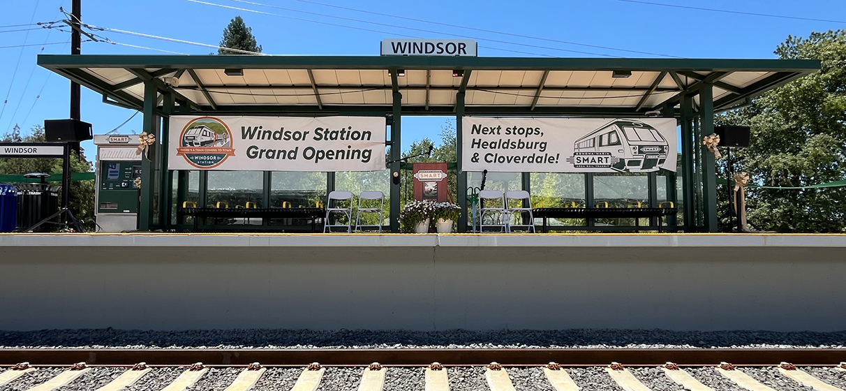 STV Celebrates Opening of the 3.2 Mile Extension and New Windsor Station with Sonoma-Marin Area Rail Transit  