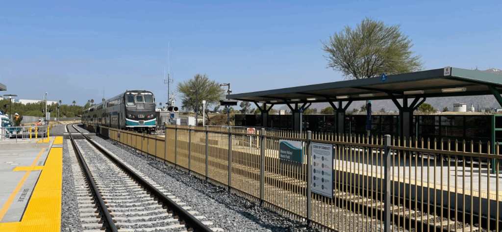 STV led the design upgrades and double tracking for the Moreno Valley March Field Station.