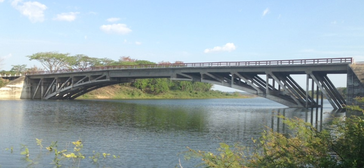 Zaza River Bridge in Cuba circa 2017.