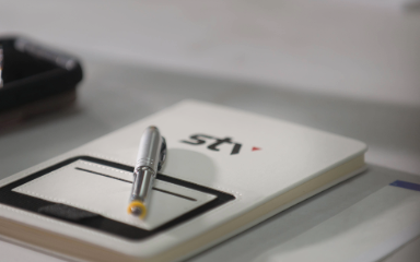 STV notebook with pen