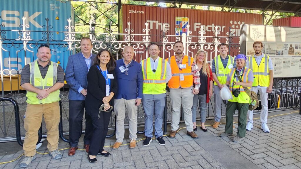 STV's Howard Street Tunnel project team at the reopening
