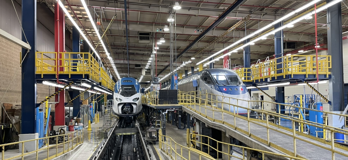 Interior of Ivy City Maintenance Facility