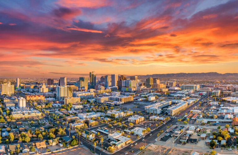 Skyline of Phoenix, AZ