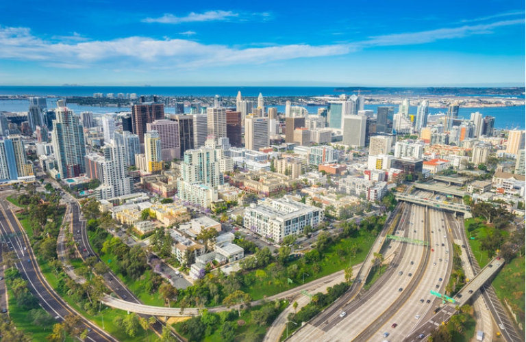 Skyline of San Diego, CA