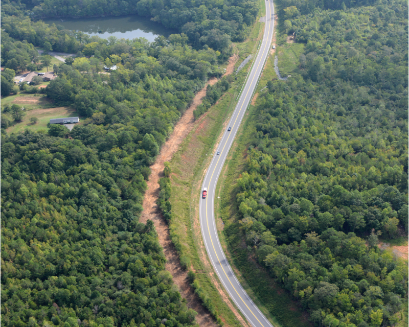 Aerial view of Fort Mill Southern Bypass.
