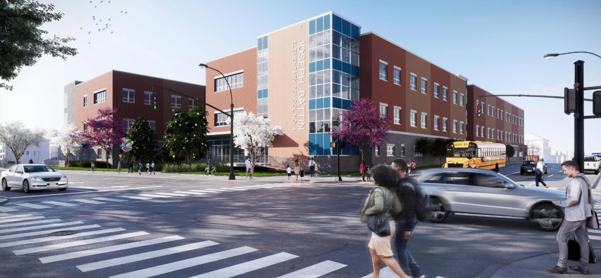 Rendering of NJSDA school in Elizabeth, NJ