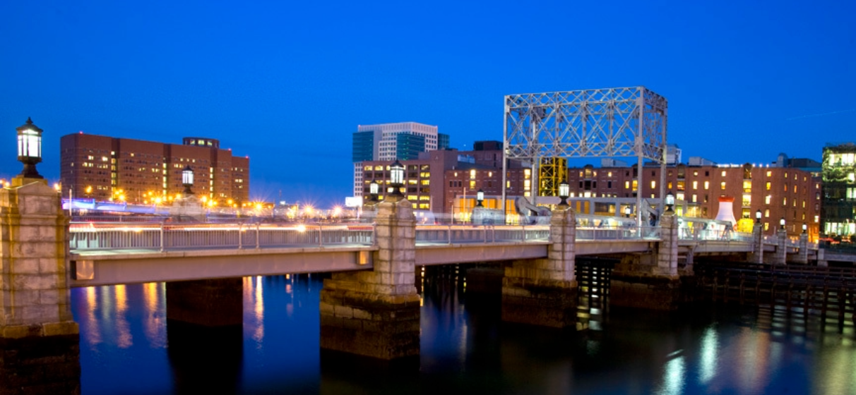 Congress Street Drawbridge over Fort Point Channel in Boston, MA