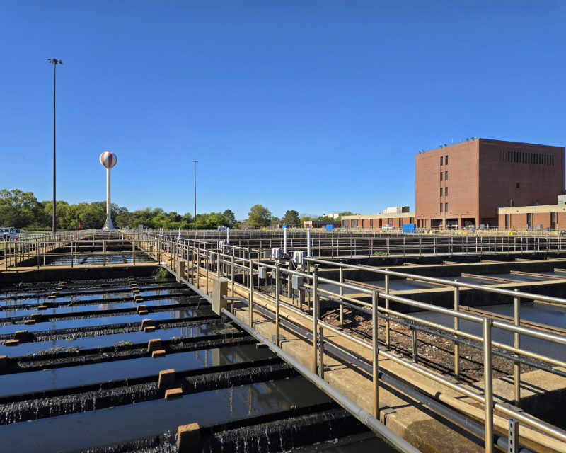 Exterior view PWD's Southwest Water Pollution Control Plant