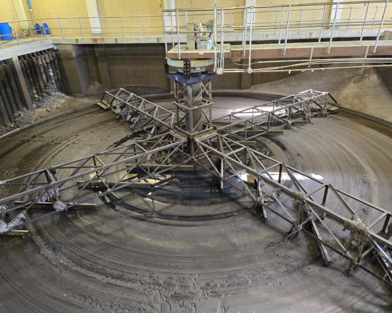 Interior equipment at PWD's Southwest Water Pollution Control Plant.