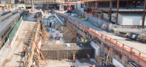 Gateway tunnel at 30th street under construction