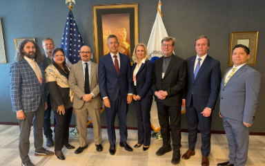 Group photo of Kim Vierhielig with the BTIC in grid format