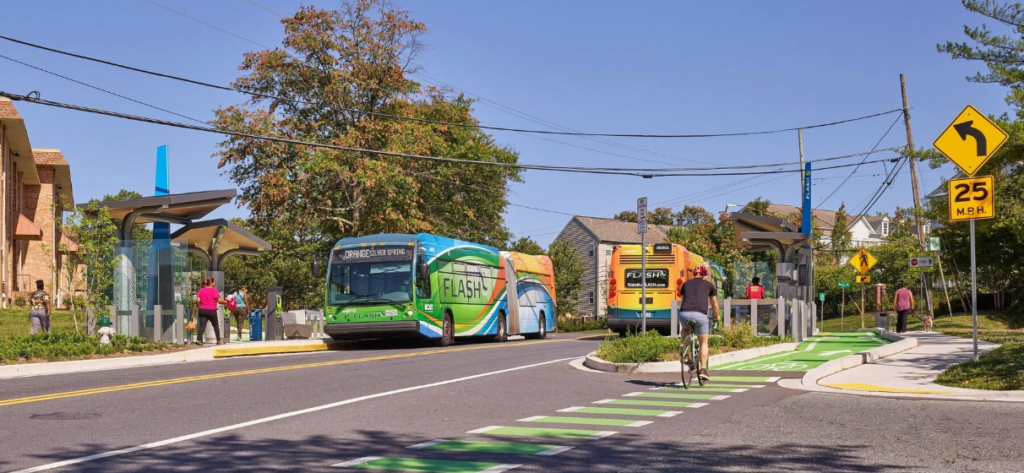 Flash BRT in Montgomery County, MD