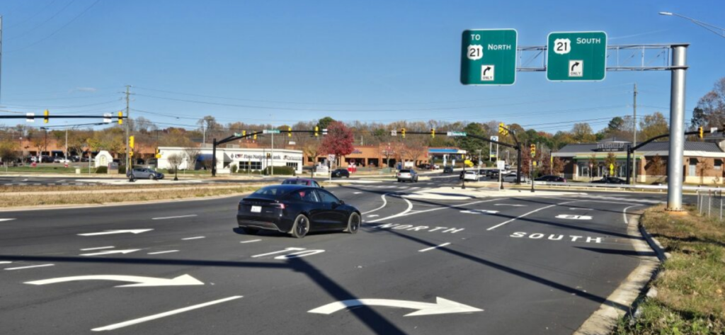 Huntersville NC New Median & DDI project