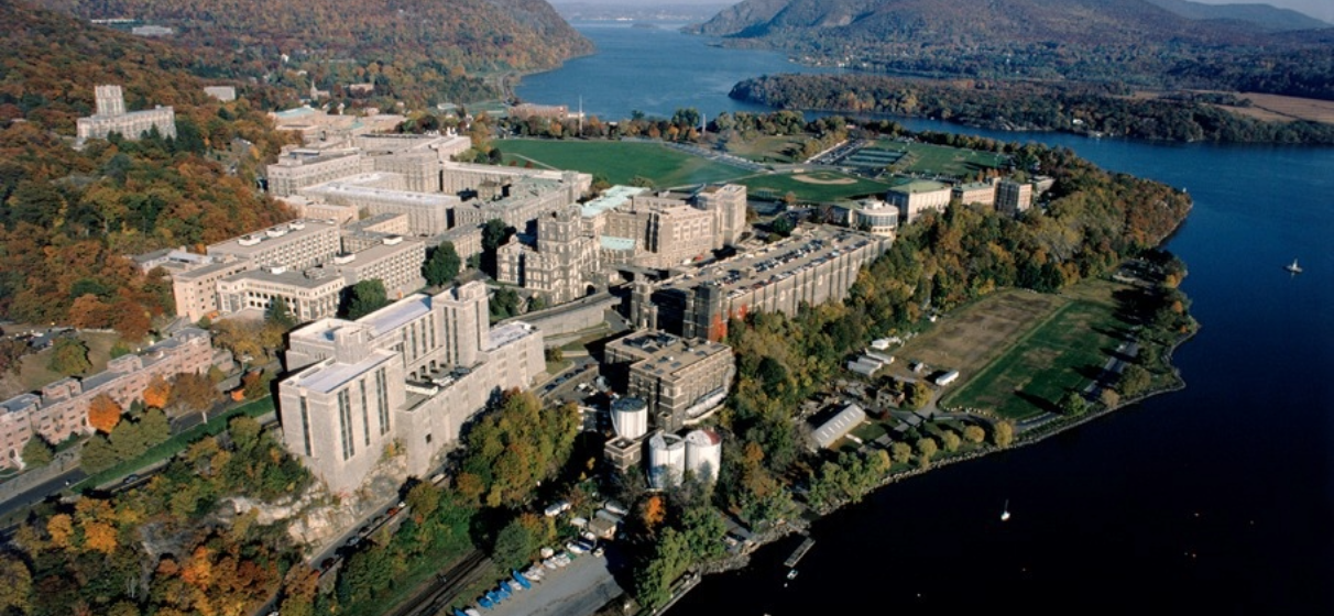 Aerial image of West Point campus