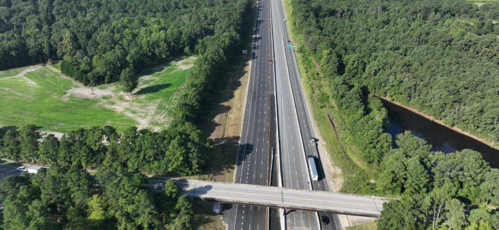 Aerial photo of Fayetteville Outer Loop
