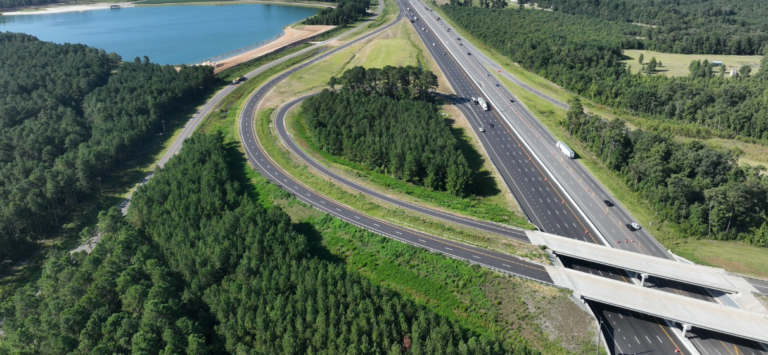 Aerial photo of Fayetteville Outer Loop