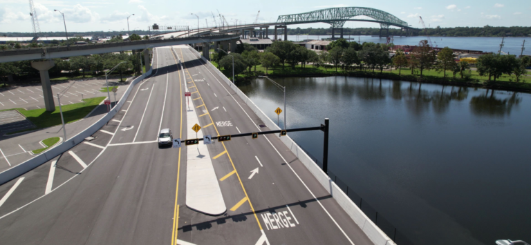 aerial view of Hart Expressway Improvements in Jacksonville, FL