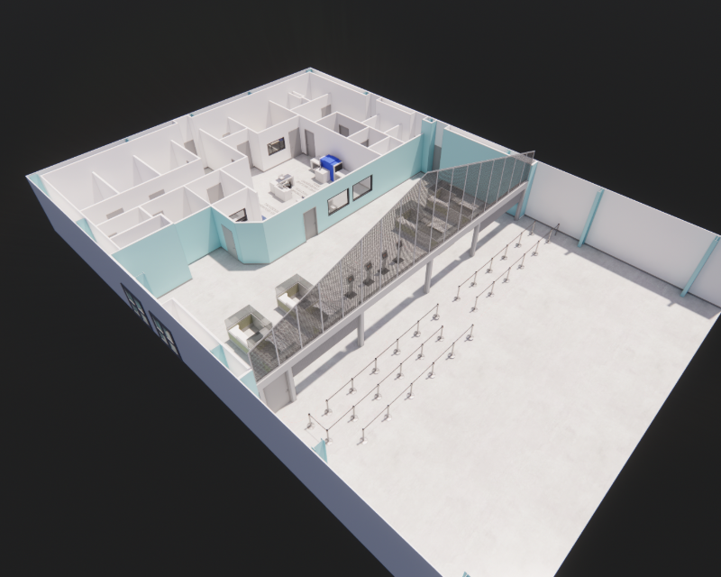 Rendering of interior view of PhilaPort Cruise Terminal.