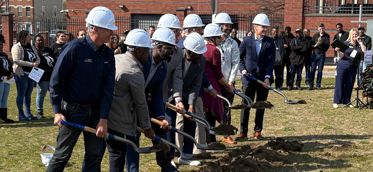Image of groundbreaking at Recovery Park in Baltimore, MD