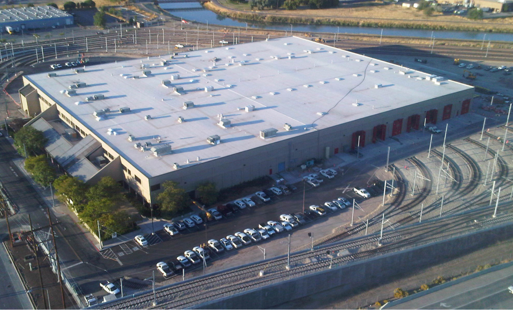 OVerhead view of industrial building