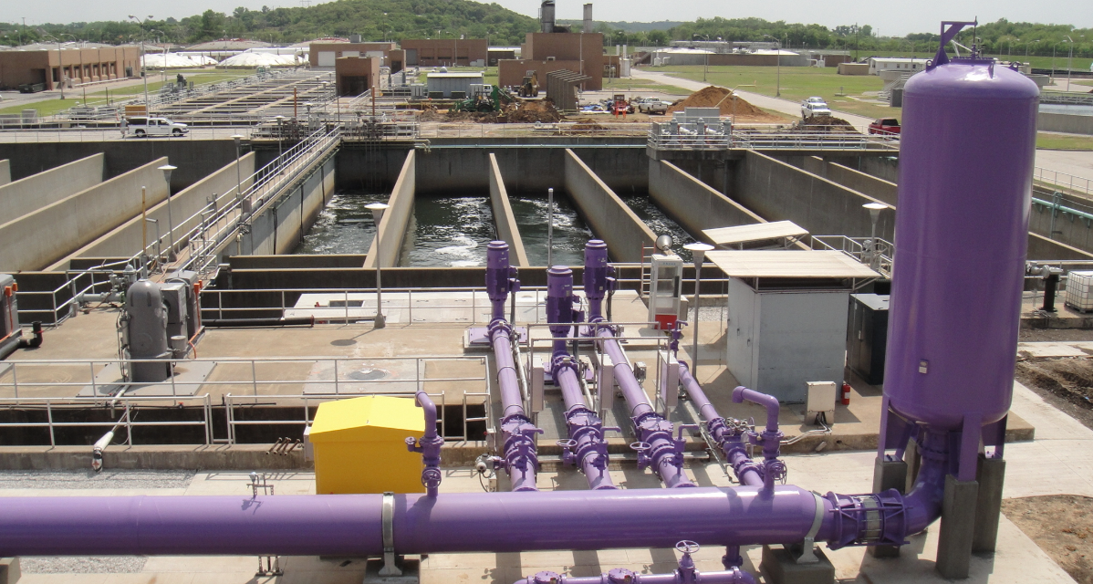 Exterior view of Village Creek Pump Station.