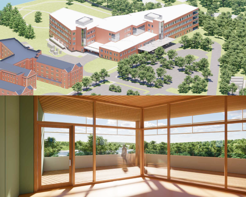 Eleanor Slater Hospital Zambarano Campus, Renderings by Cannon Design