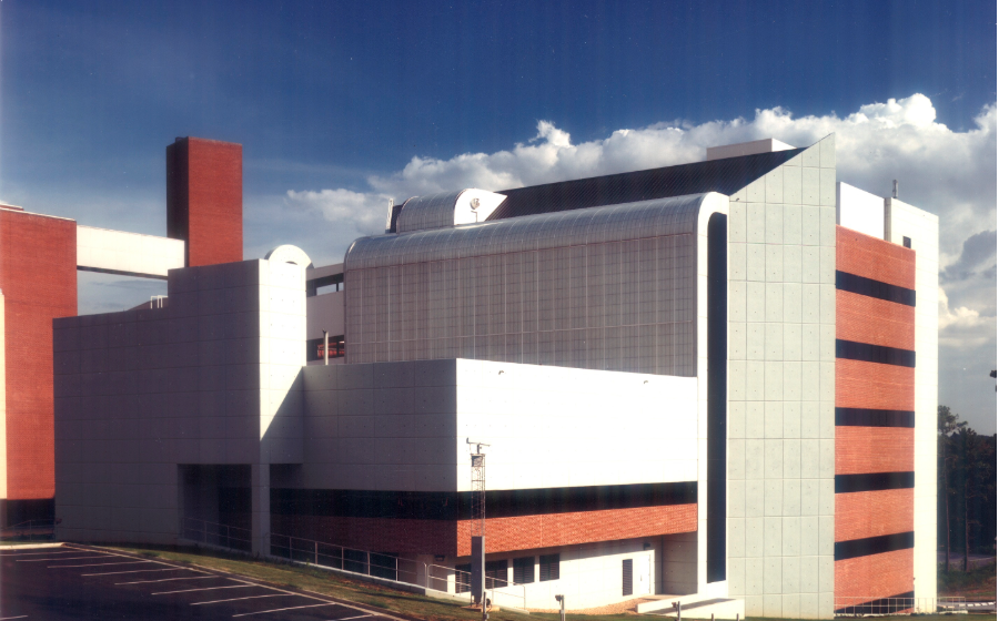 Exterior view of the Viral/Rickettsial Diseases Laboratory at the Centers for Disease Control in Georgia.