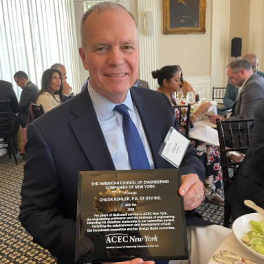 STV’s Chuck Kohler Receives ACEC New York Volunteer of the Year Award