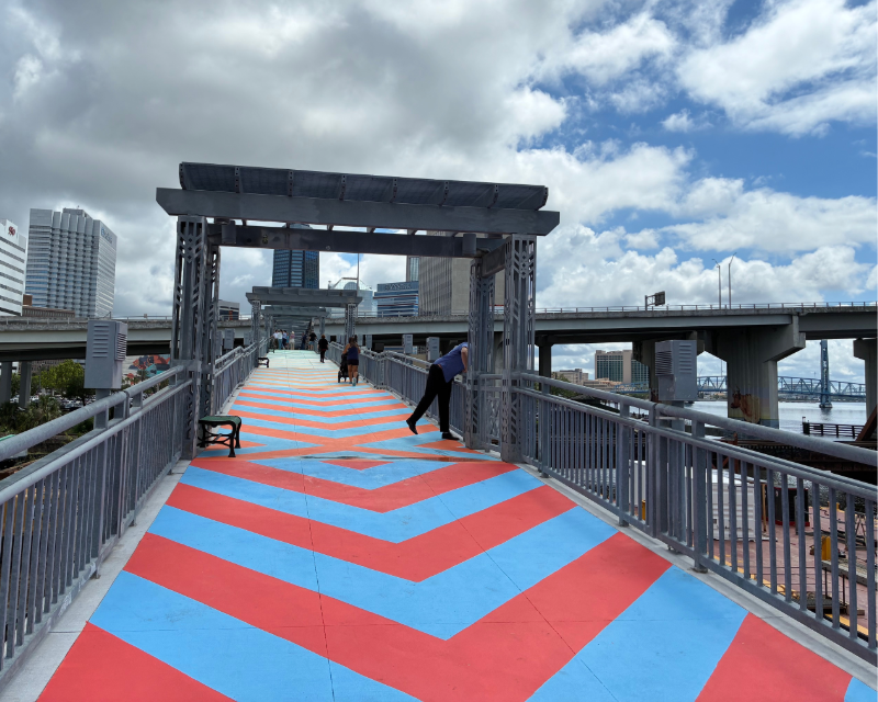 photo of the McCoys Creek Pedestrian Bridge in Jacksonville, FL