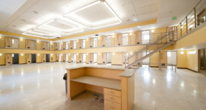 Interior view of the Iowa Women's Correctional Facility.