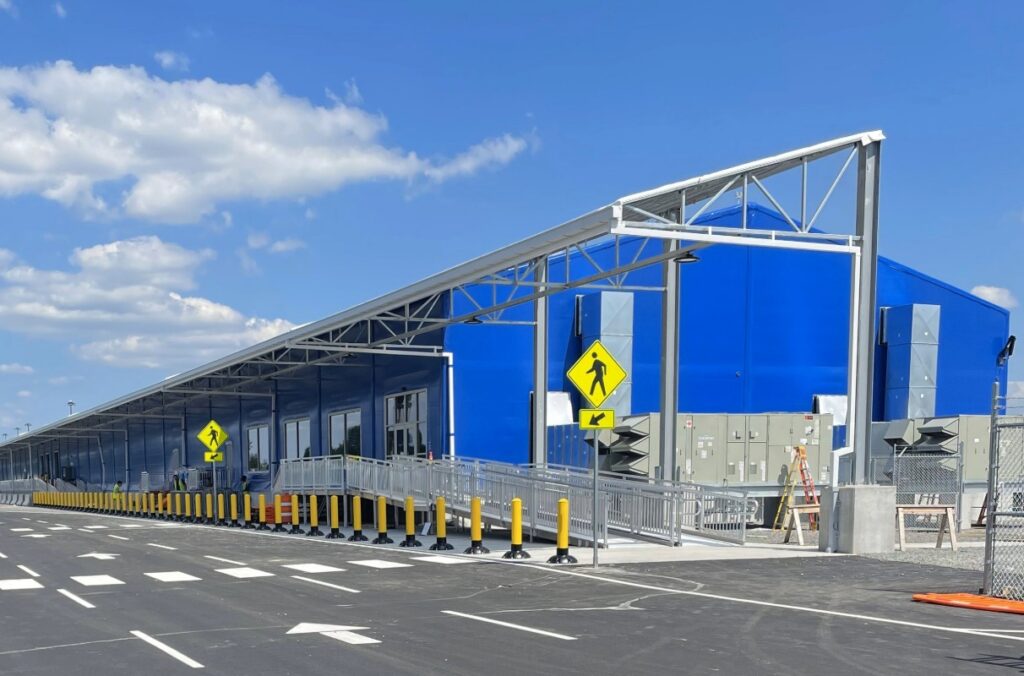Exterior of Port of Philadelphia Cruise Terminal building.