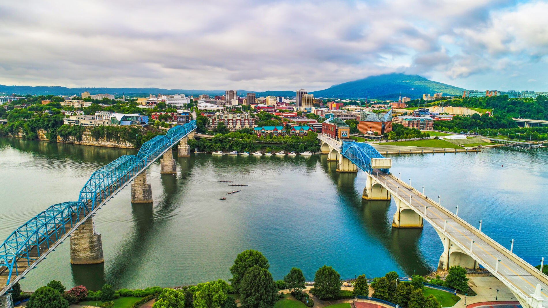 The skyline of Chattanooga, TN.