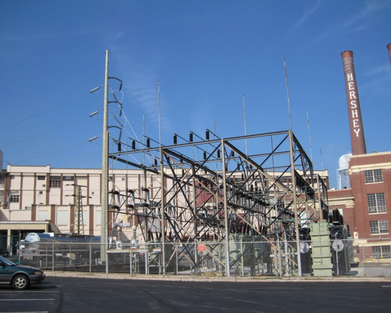 Electrical substation in Hershey, PA.
