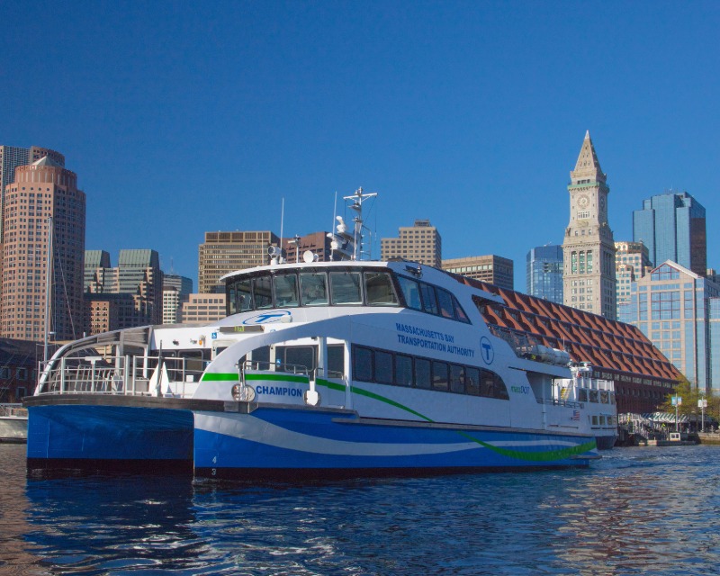 Champion ferry vessel for MBTA in Boston.