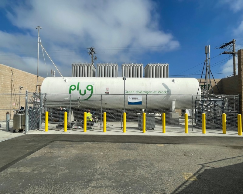 North County Transit District hydrogen fuel tank.