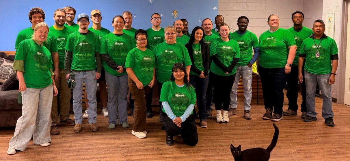 STV's Wisconsin team taking a group photo to marking their 2026 Days of Caring event for the United Way of Racine.